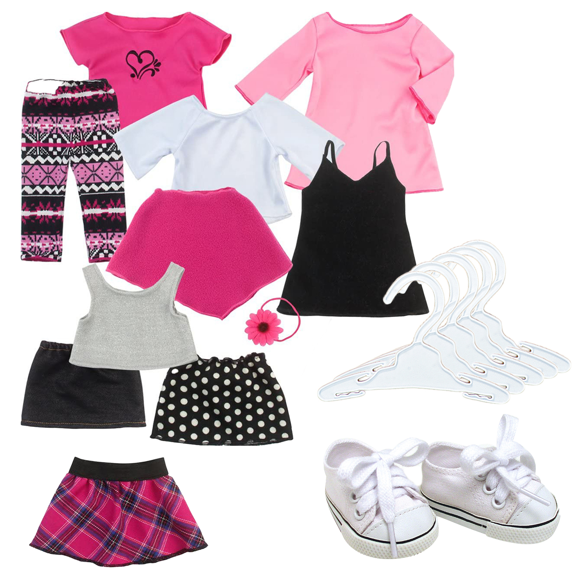 12 Pcs Vêtements Poupée, TEAMSON KIDS