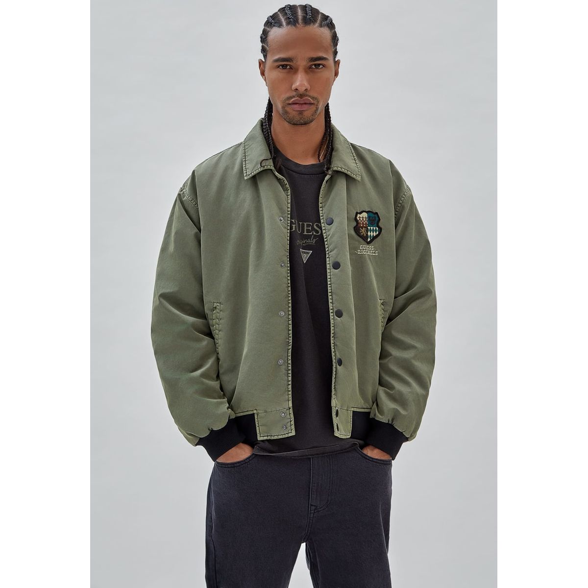 Blouson avec best sale poche devant