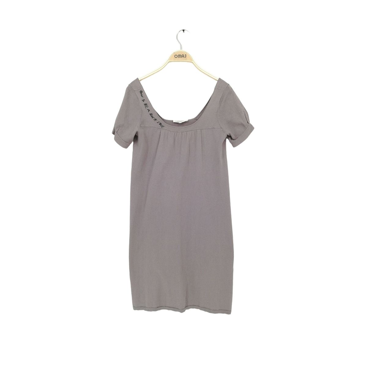 Robe Maje Grise Taille M - Style Robe Pull, Occasion Très Bon État