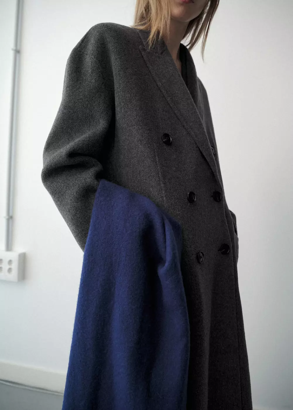 Manteau en laine à double boutonnage, MANGO