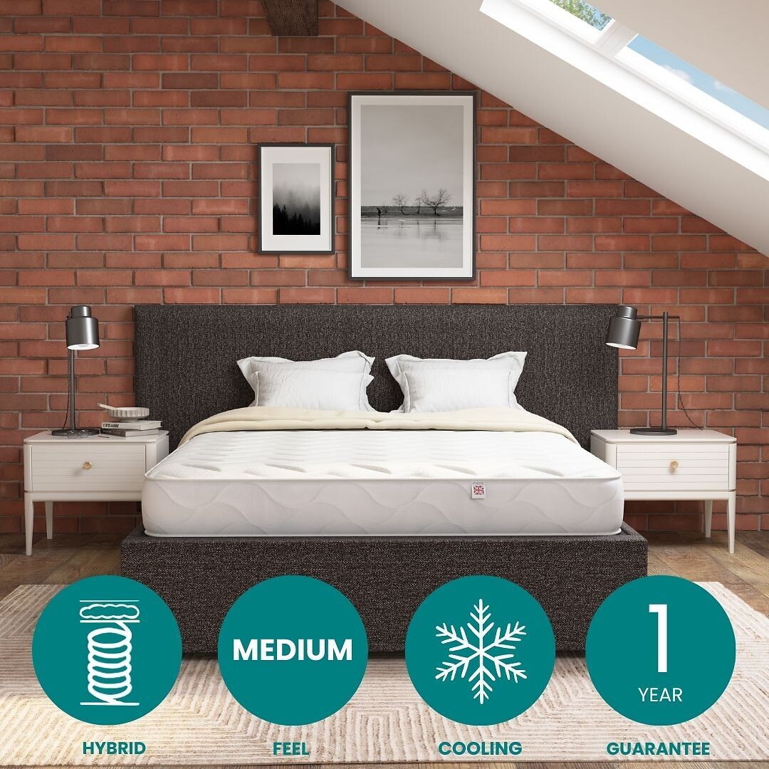 Aspire Essentials Dual Comfort Cool Hybrid Plus Mattress, ASPIRE