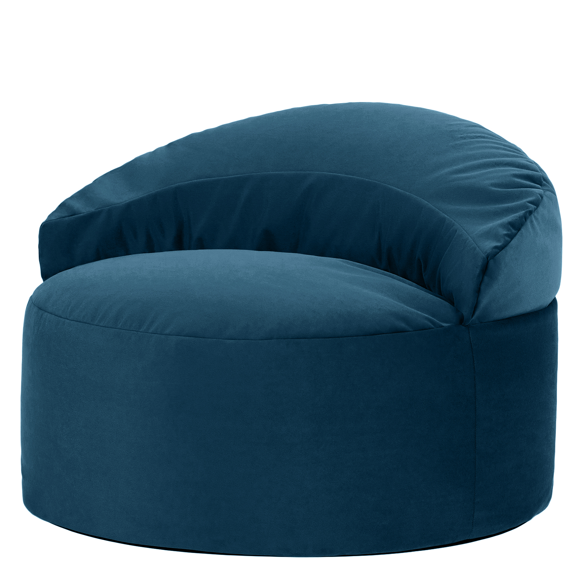Pouf fauteuil d’appoint décoratif en velours mat Oeko-Tex® - ORB, ICON