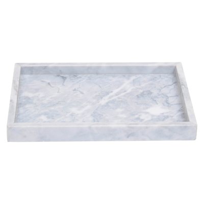 30cm Grey Marble Tray SO'HOME