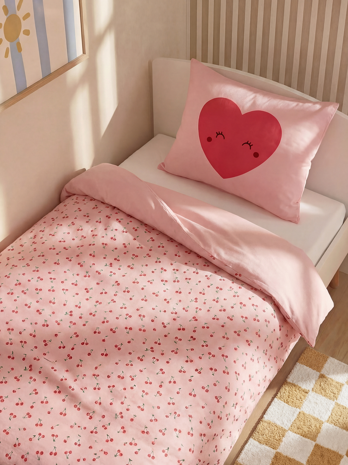 Parure Magicouette CERISE avec coton recyclé, VERTBAUDET