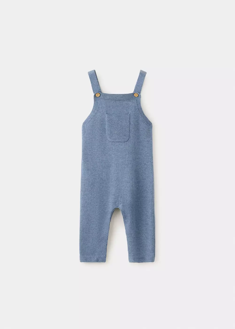 Salopette en coton à poche, MANGO BABY