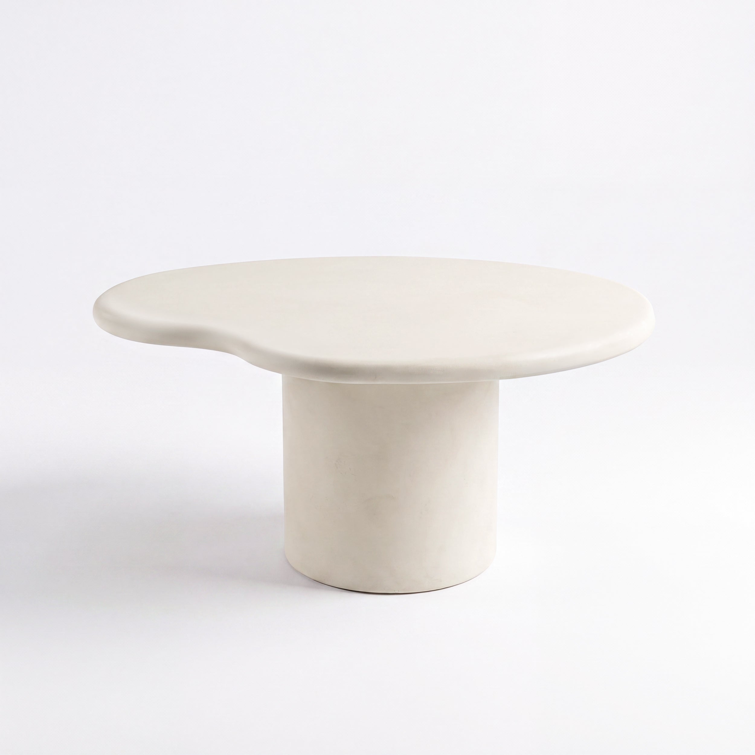 Table basse organique en fibre d'argile effet béton 87 cm - ANAFI, MAISON PAVANE