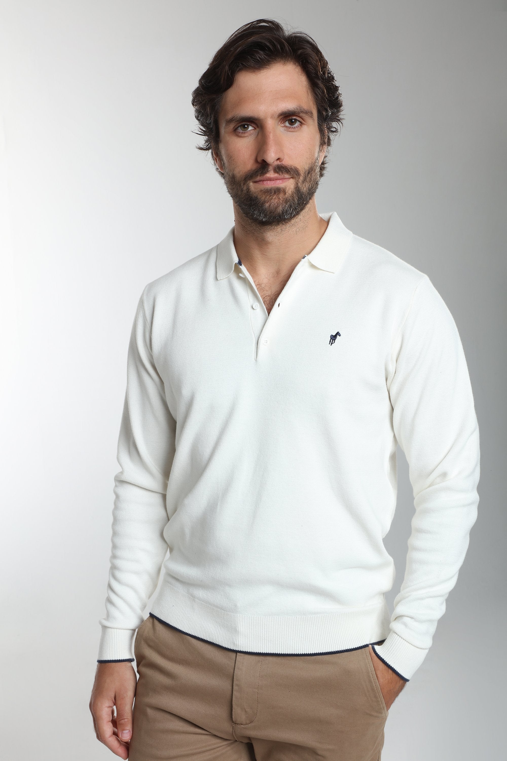 Pull col polo en coton MARVIN, GENTLEMAN FARMER