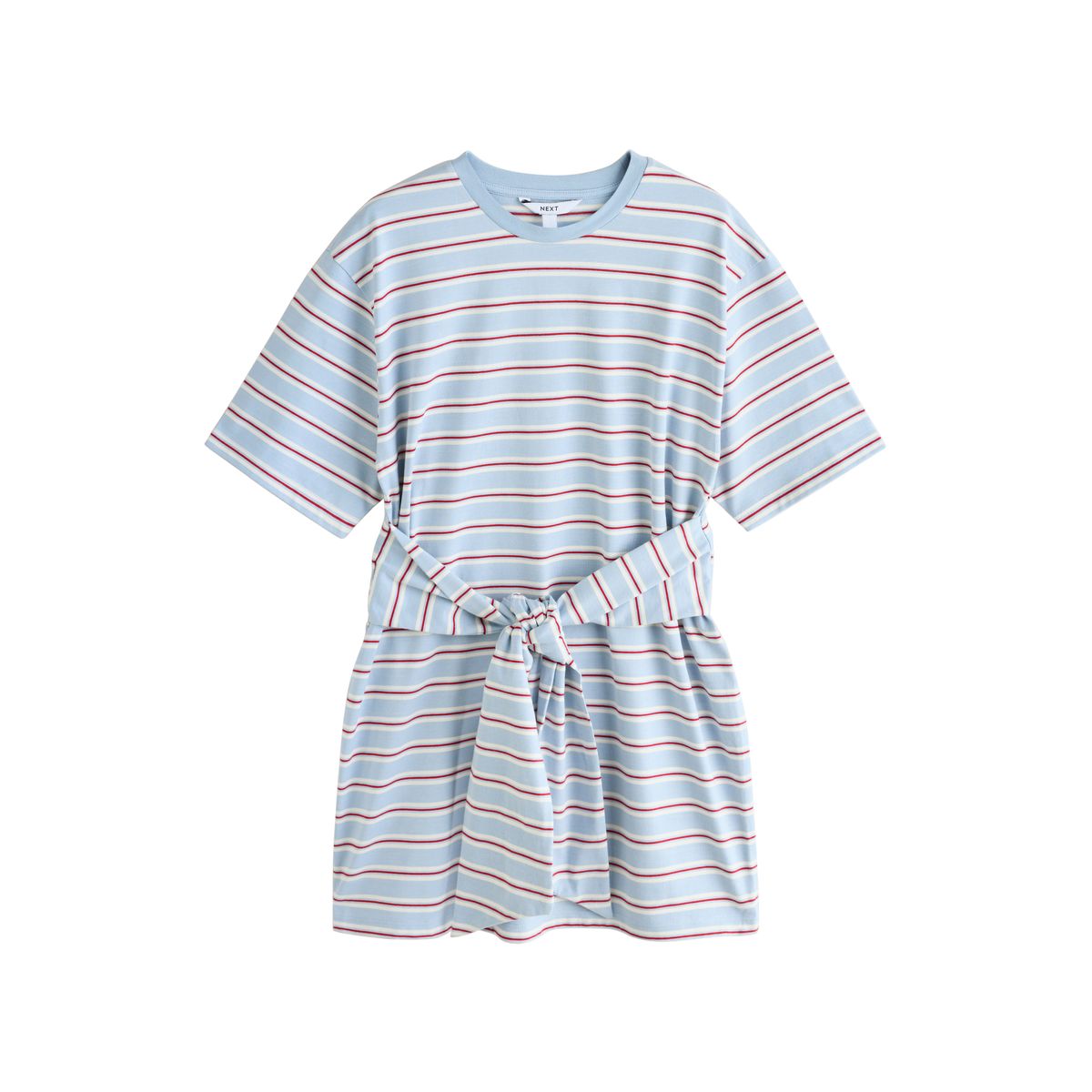 Robe t-shirt jersey coton taille nouée, NEXT