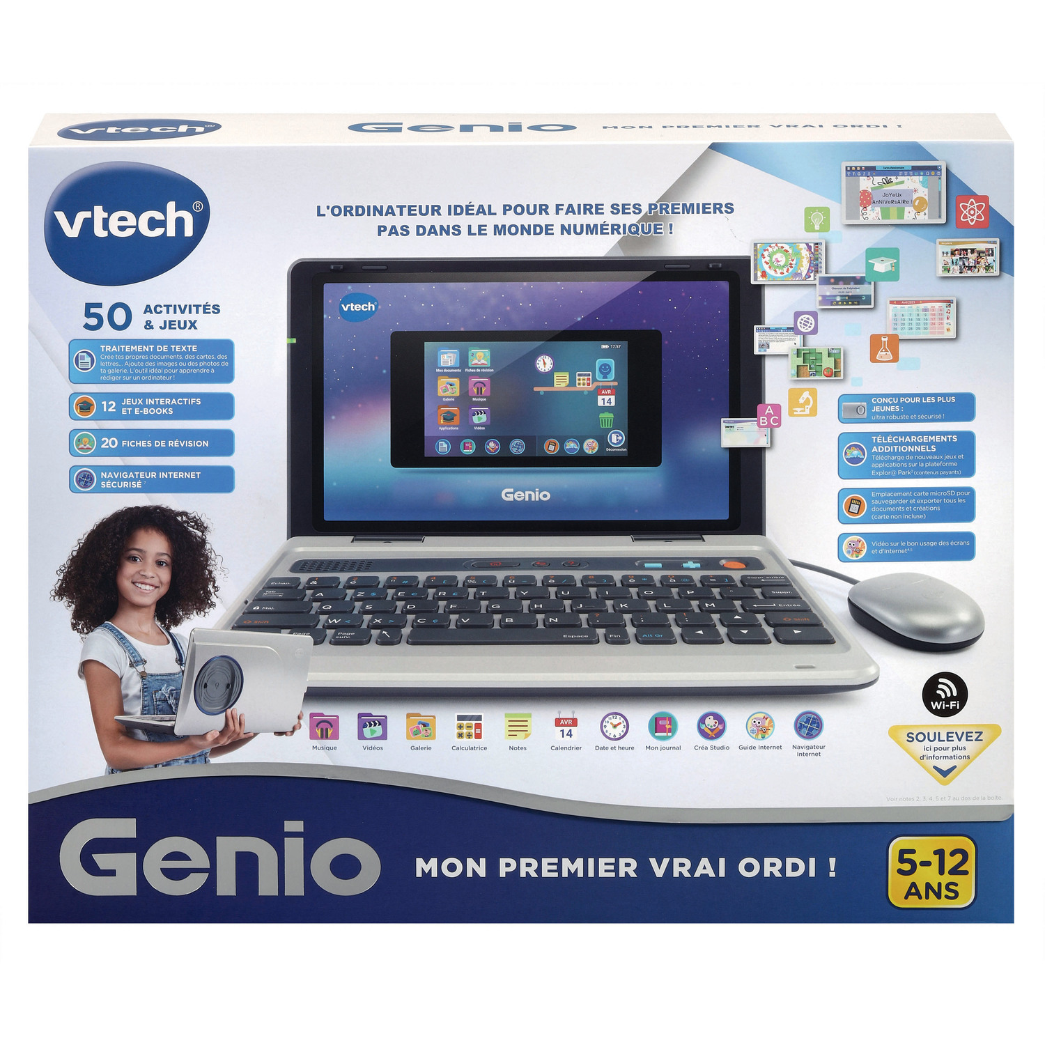 Ordinateur enfant VTECH Genio - mon premier vrai ordi, VTECH