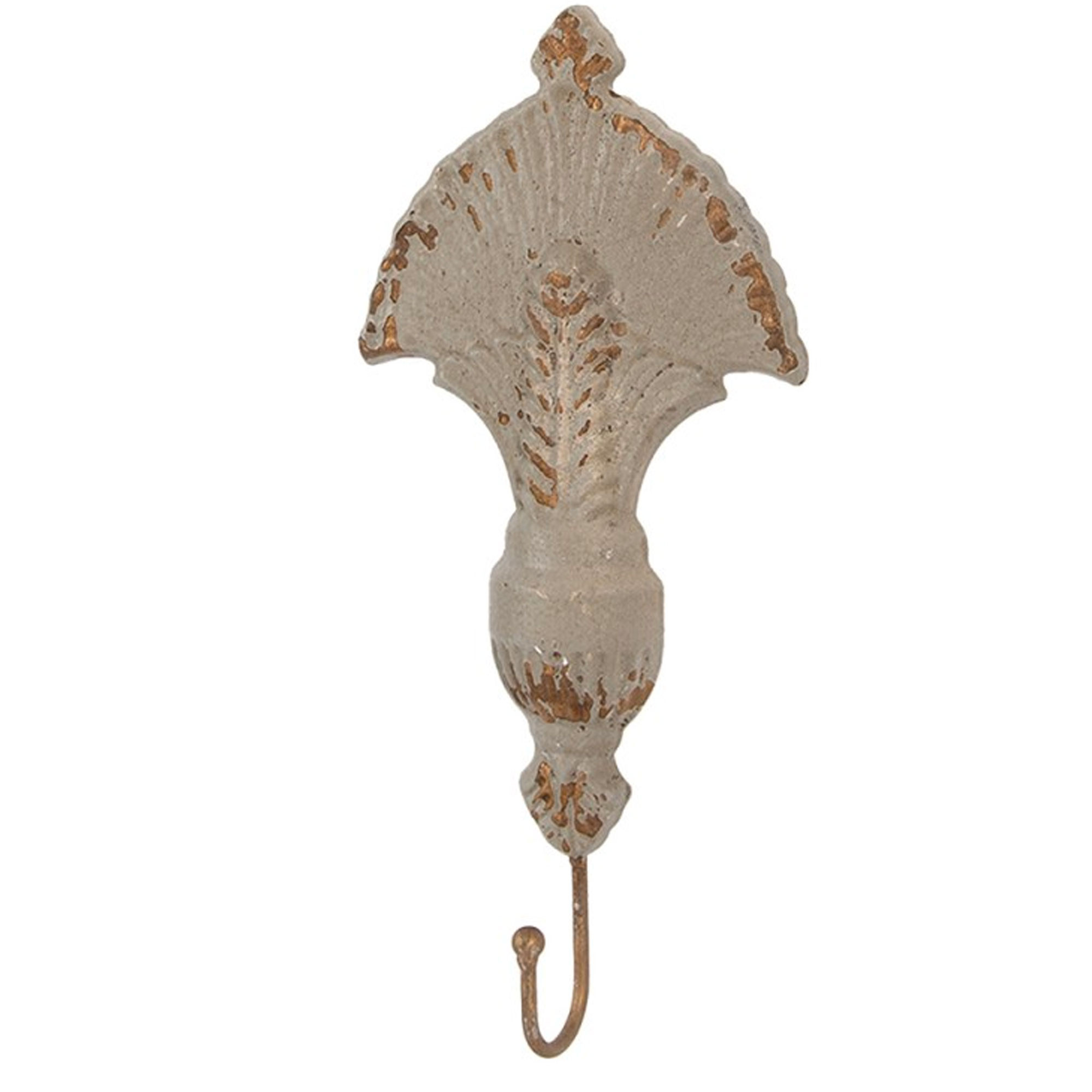 Patère crochet métal beige et doré 16x4x33cm, WADIGA