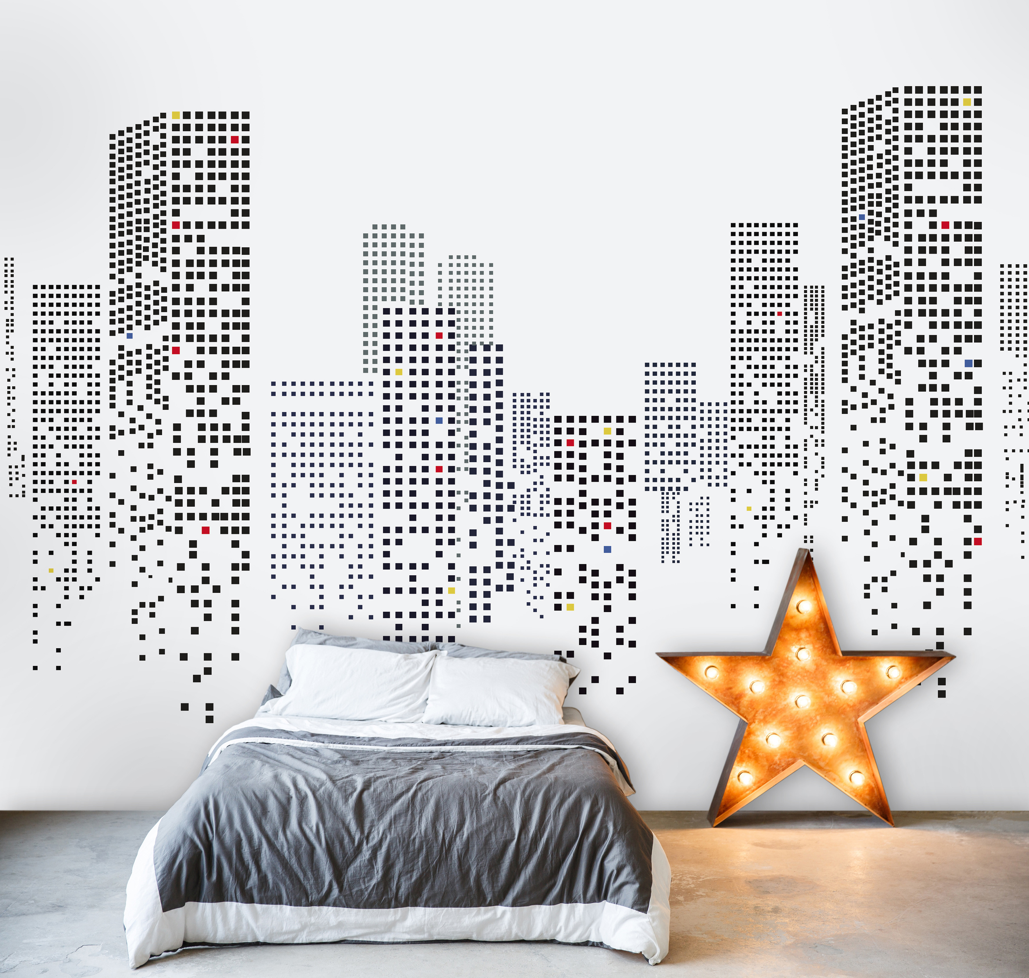 Papier peint panoramique CITY LIGHTS, LE PAPIERS DE NINON