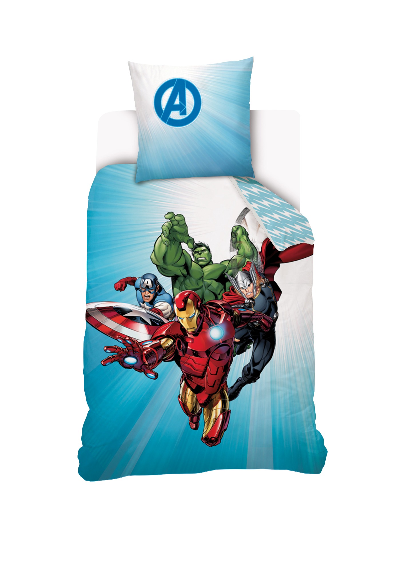 Parure de lit coton Marvel, AVENGERS ORIGINAL, DISNEY