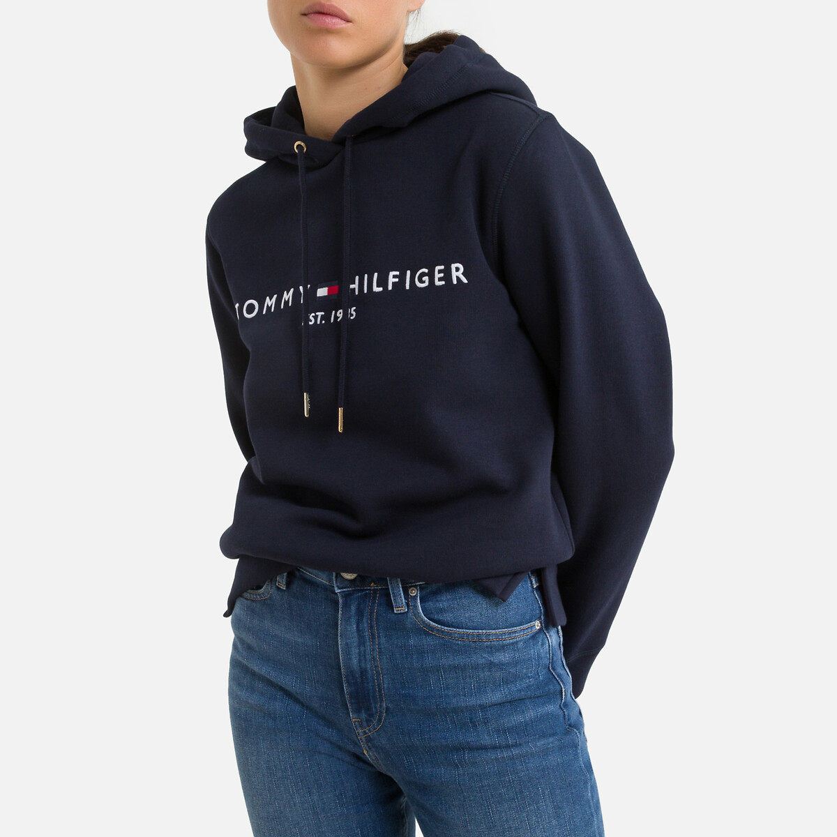 Cotton Mix Sweatshirt with Embroidered Logo