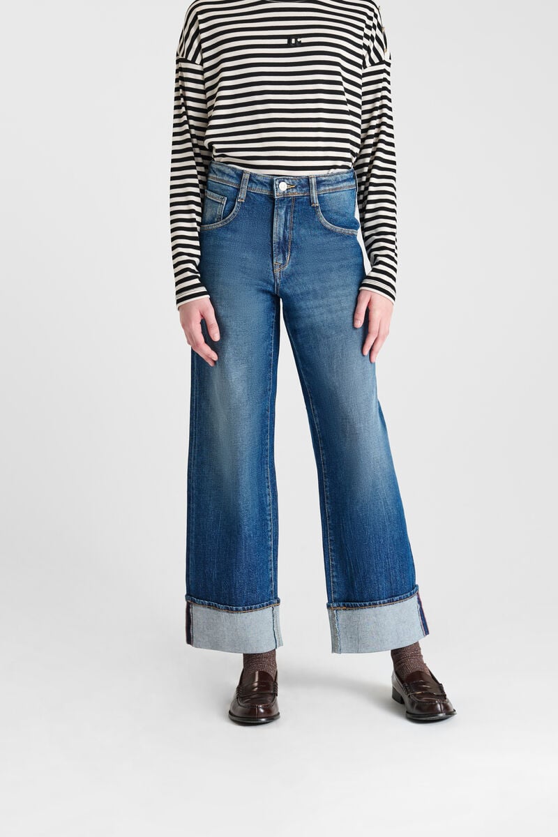Jeans droite REVERS, longueur 34, LE TEMPS DES CERISES
