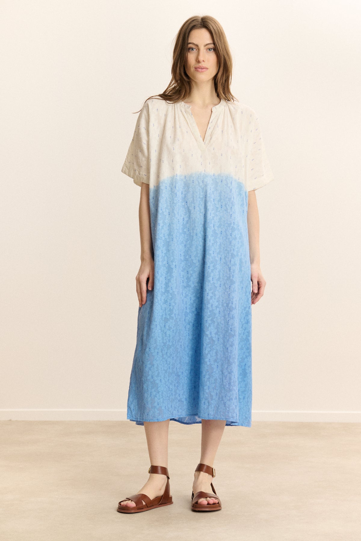 Robe midi manches courtes CARL, GARANCE PARIS