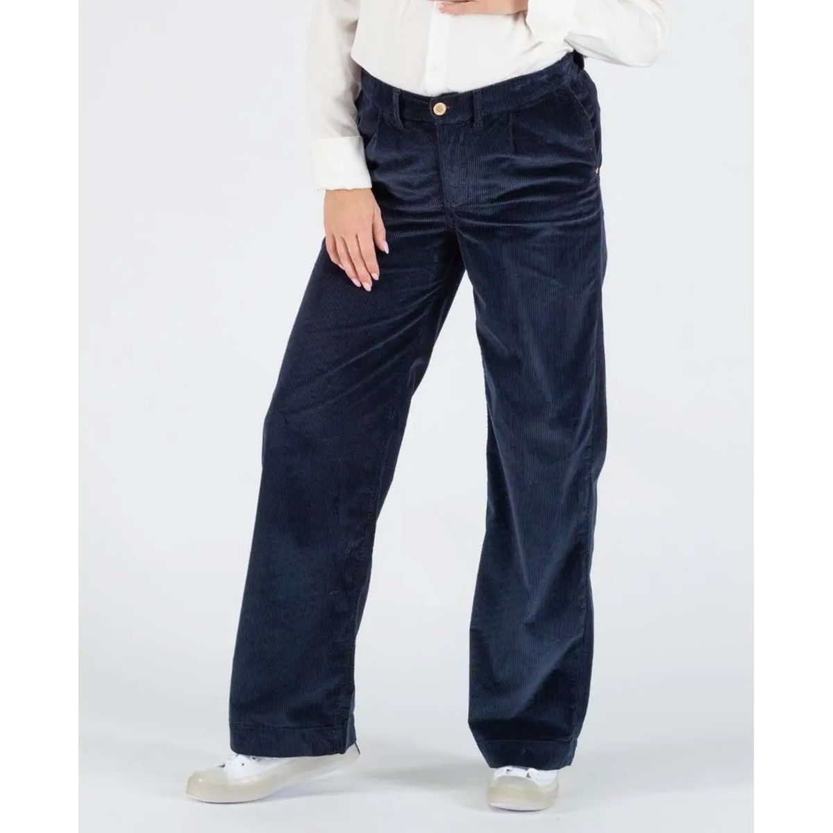 Pantalon chino grossesse entrejambe 78 cm et ceinture - marine