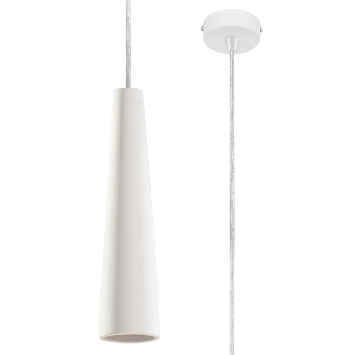 Suspension Céramique Blanc GU10 1 Electra, EDEN
