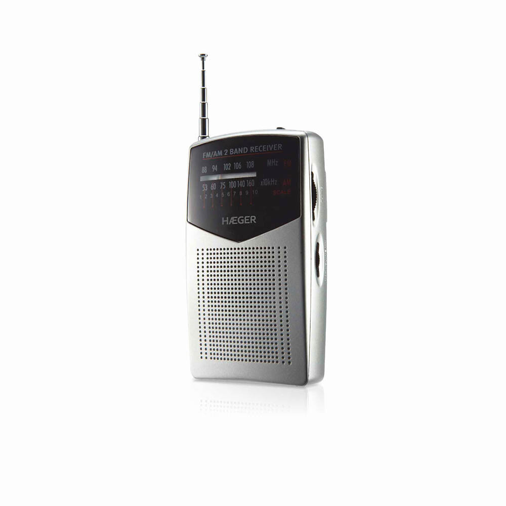 Rádio portátil Pocket AM/FM, HAEGER, HAEGER