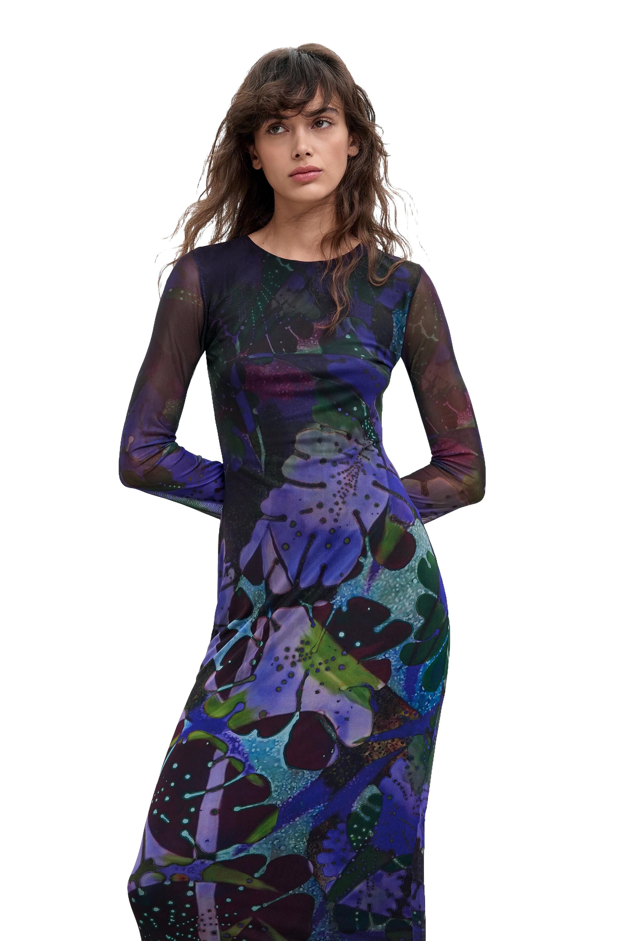 Robe en tulle imprimée M. C. Lacroix, DESIGUAL