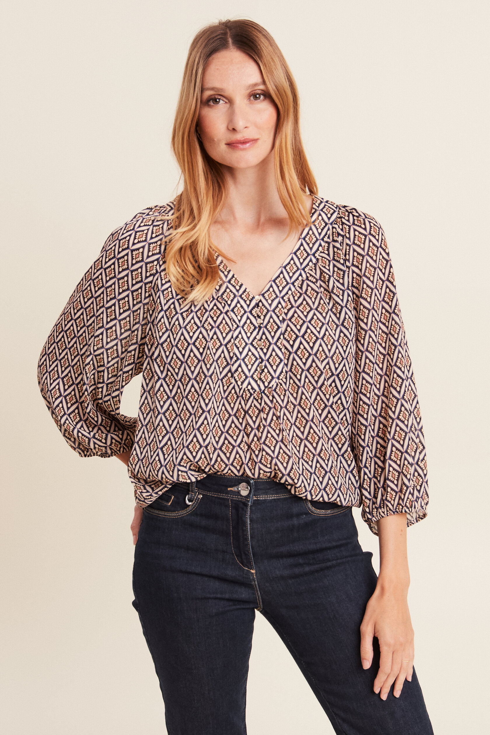 Black Label Tuniquemanchelongue Femme De Couleur Bleu 2115591-bleu00 - Modz