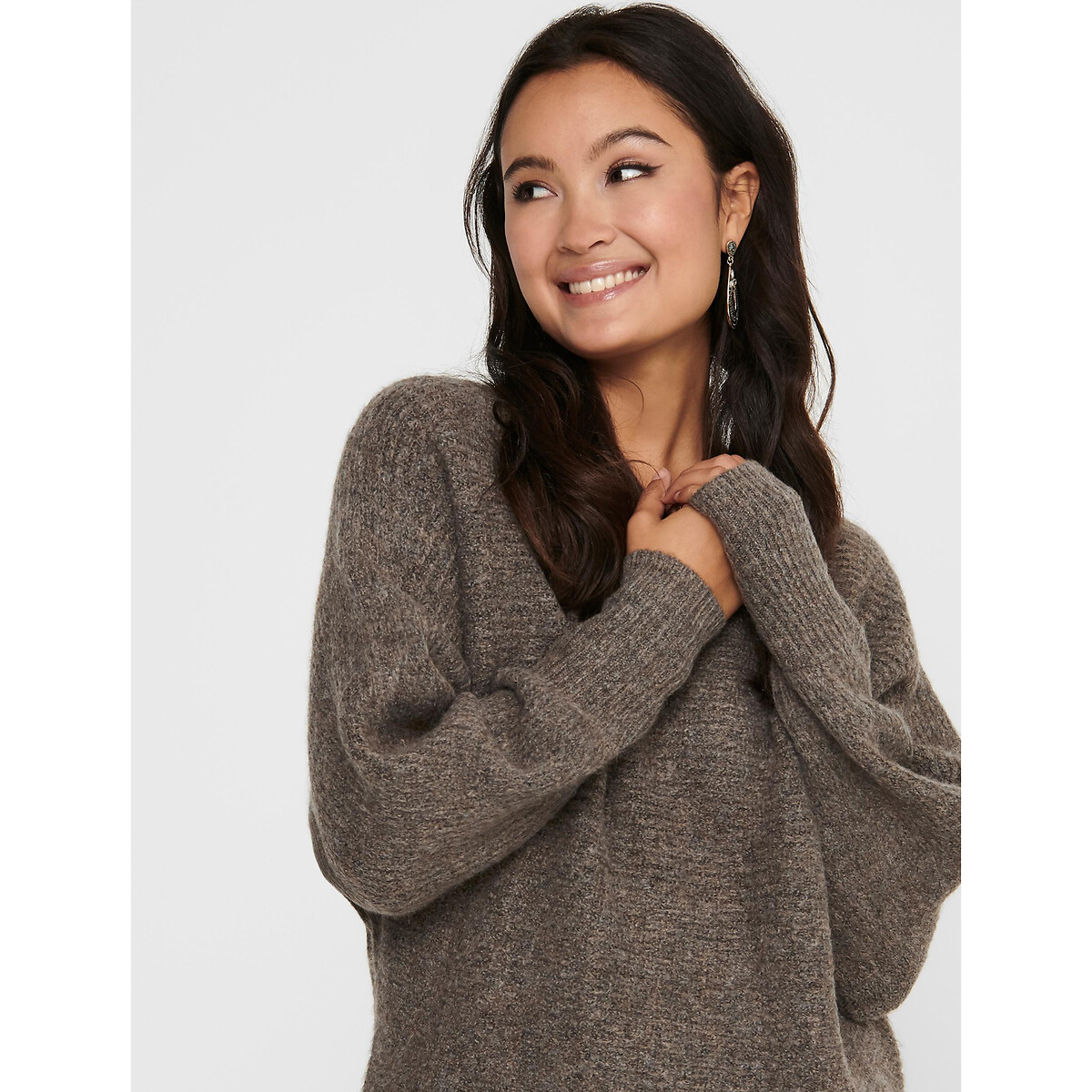 Pull Femme Manches Chauve-souris | Haut Tricot Léger, Col Bateau - Coupe Ample Pour Un Look Décontracté Chic - 10