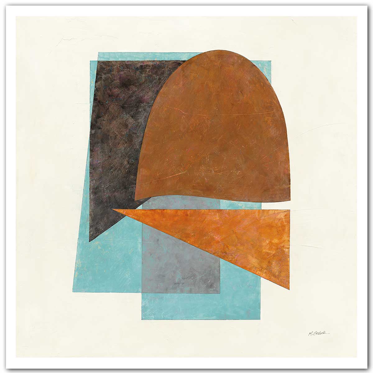 Poster Quintet turquoise, HEXOA