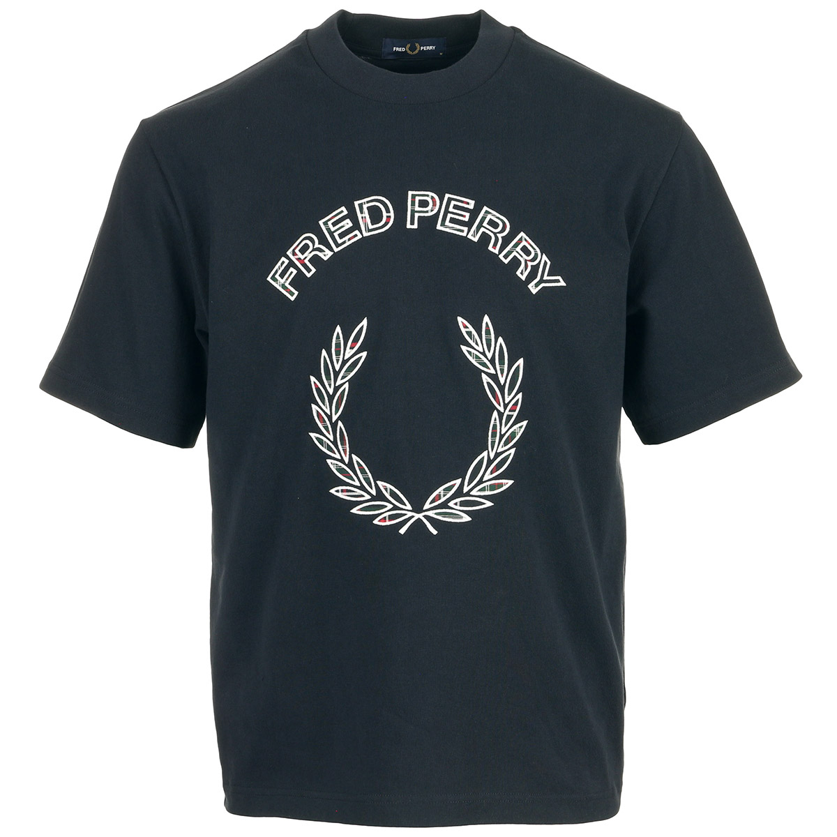 T-shirt TARTAN APPLIQUE SHIRT, FRED PERRY