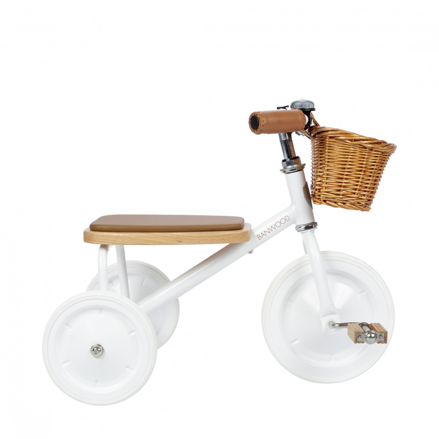 Draisienne Banwood Vert Foncé Pour Enfant - Cadre Acier, Siège Réglable, Panier Osier Et Cloche - 8