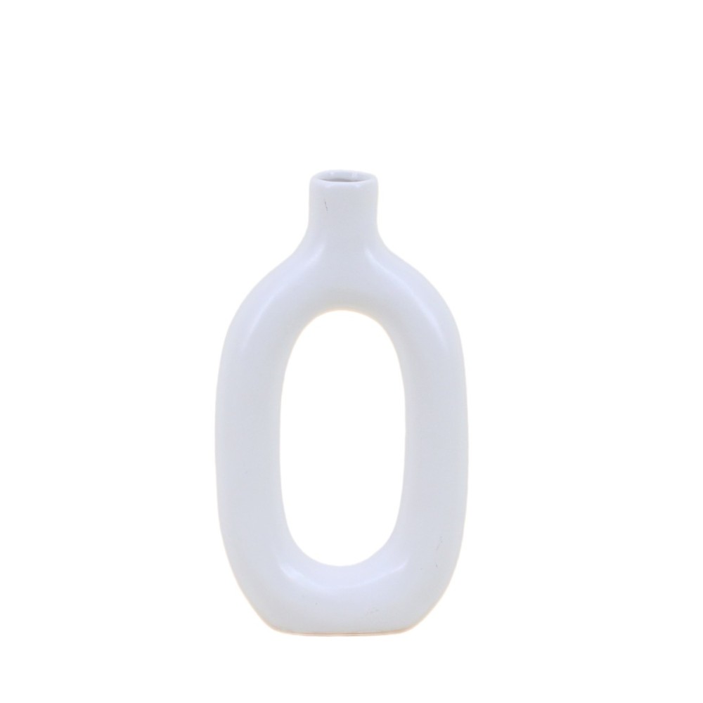 Vase design en céramique, H24cm, ORNAMI