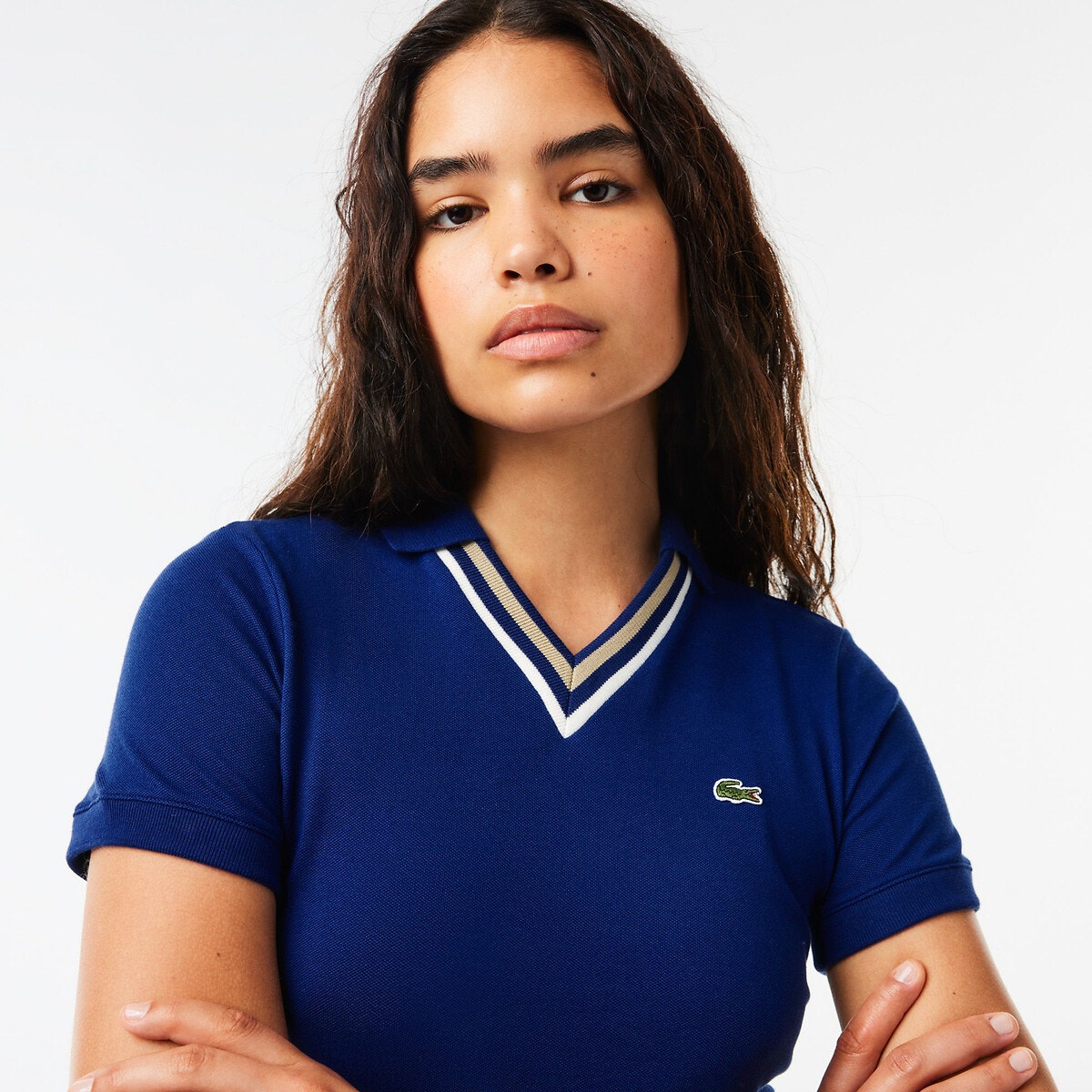 Polo lacoste femme shop bleu blanc rouge