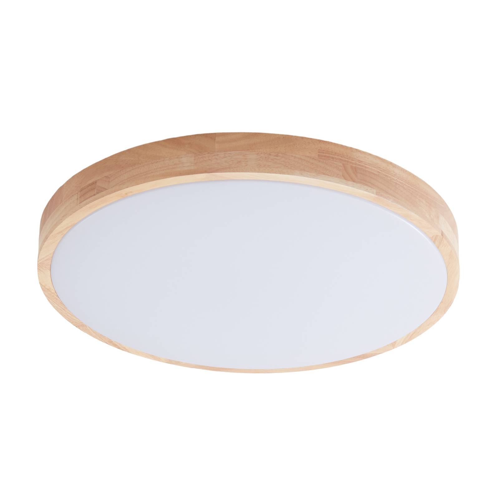 Plafonnier connecté en bois moderneLED, LINDBY