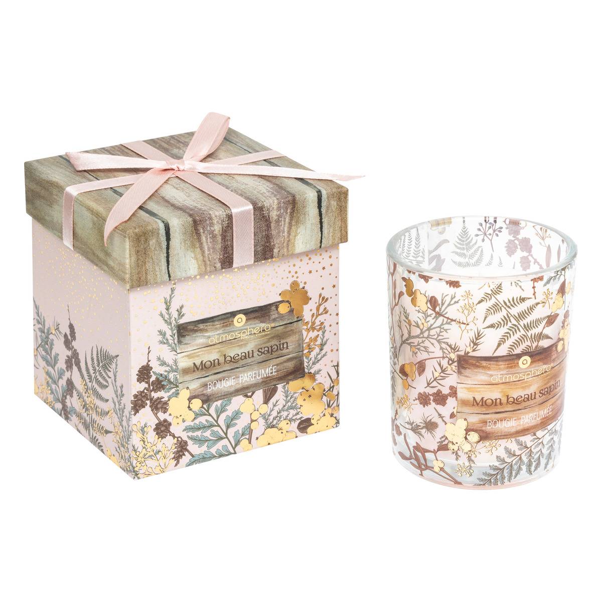 Bougie parfumée Secret D. 8 cm H. 10 cm 210 g, FEERIC LIGHTS & CHRISTMAS