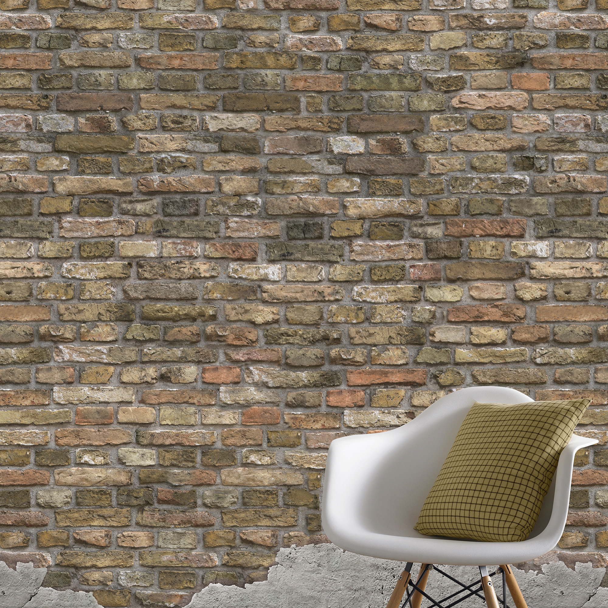 Fresque panoramique Briques vintage Loft, SUBLIME