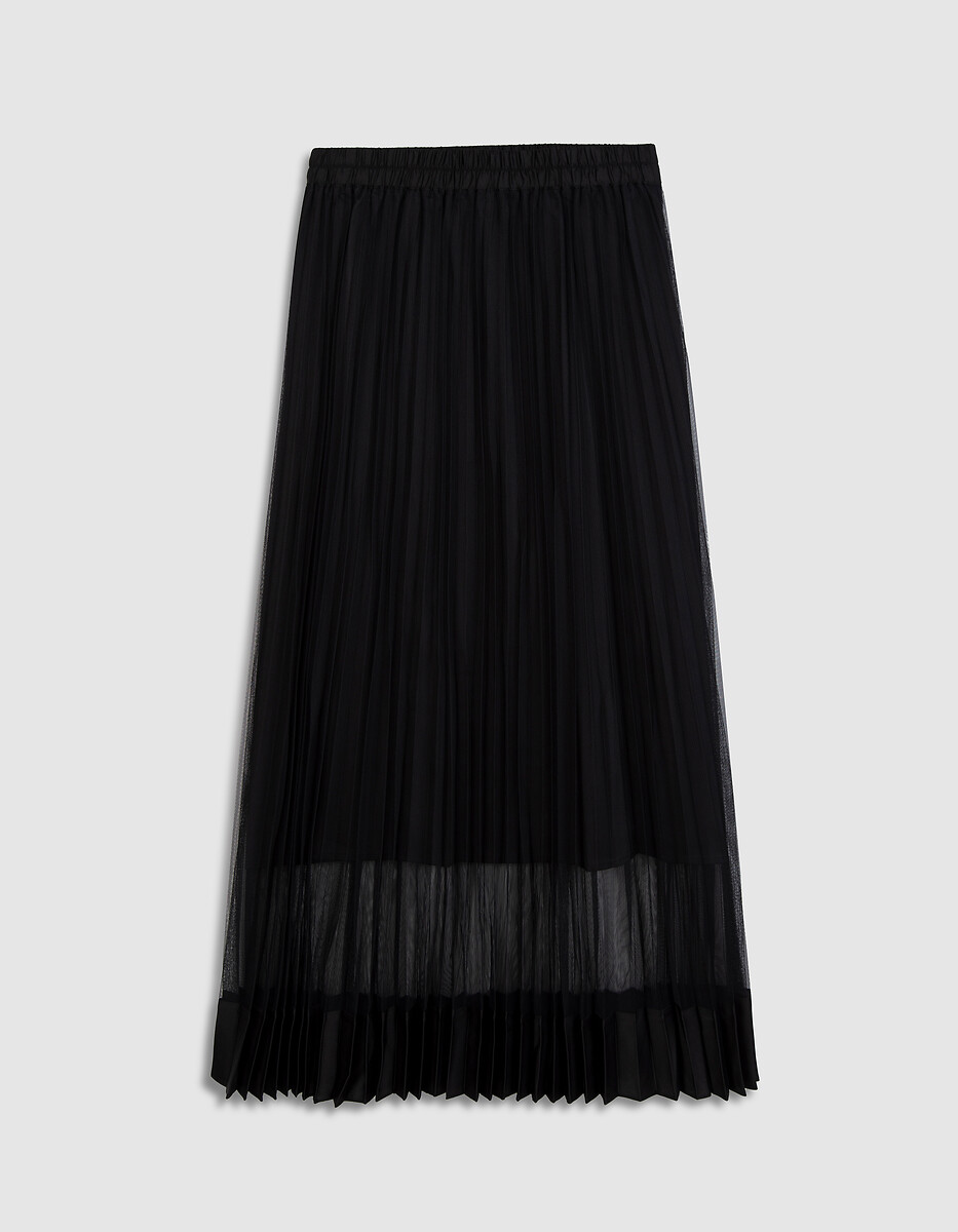 Jupe longue plissée en tulle, IKKS