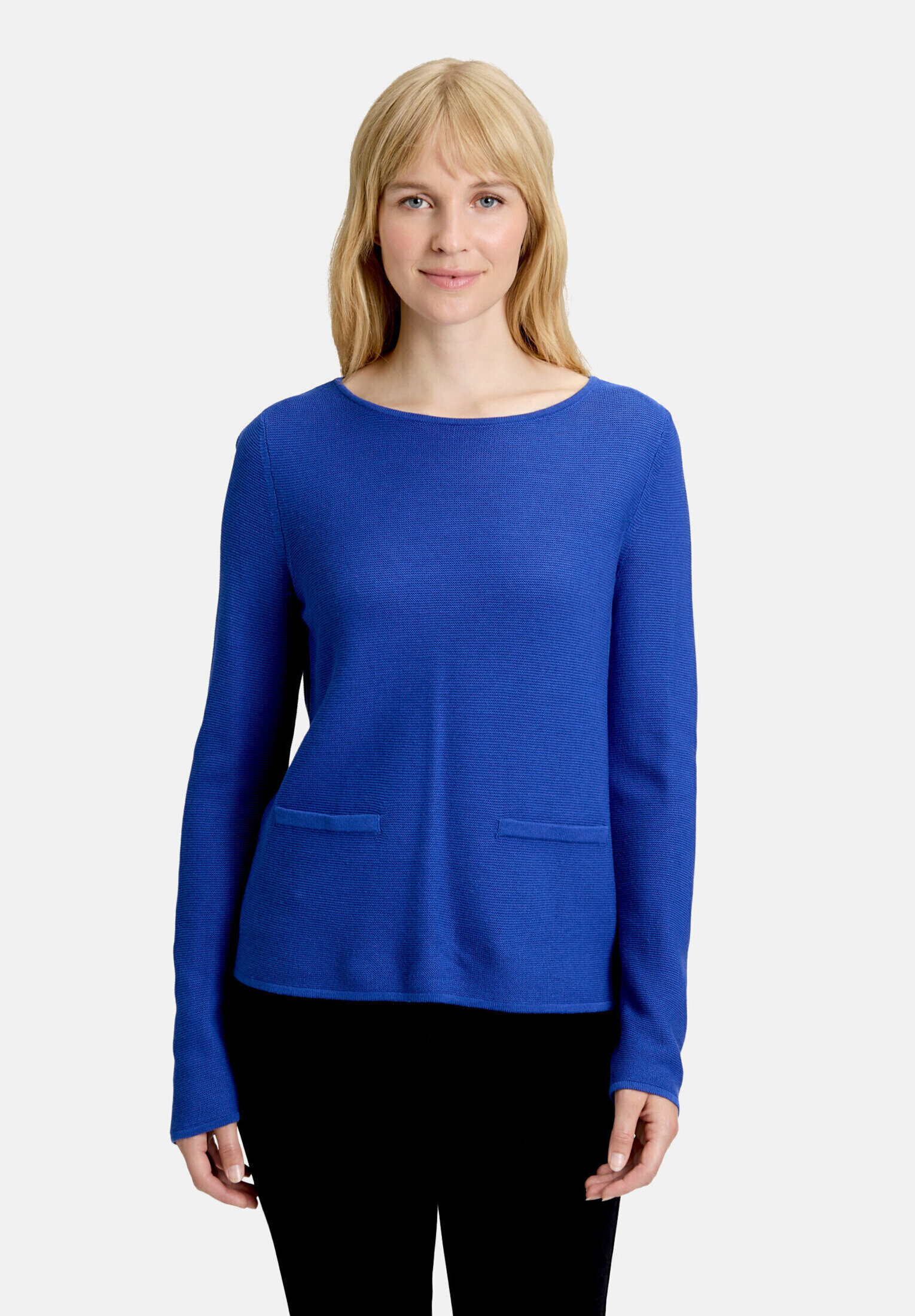 Pull-over en fine maille à poches plaquées, BETTY BARCLAY