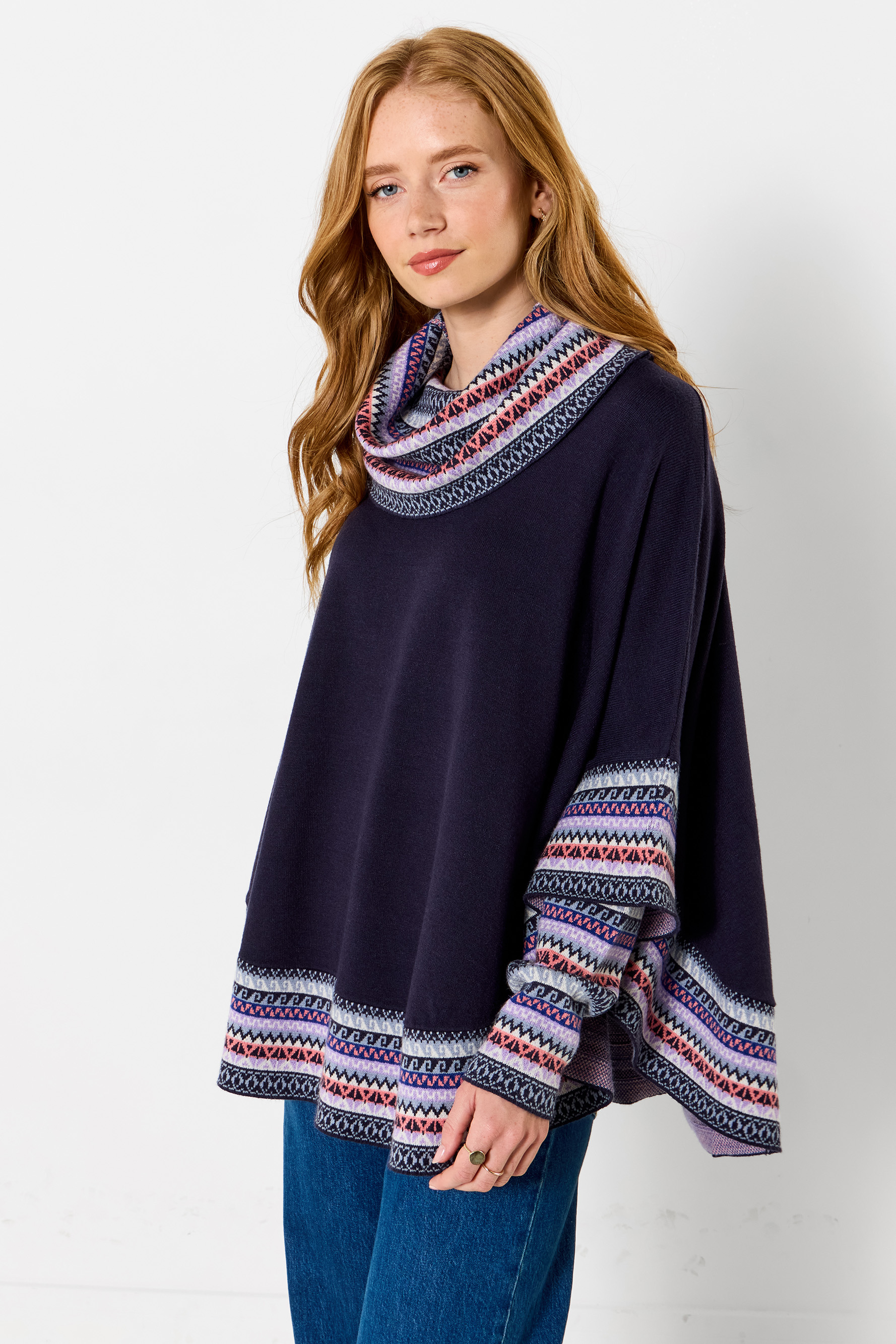 Poncho à Manches en Maille Bobo d'Hiver, JOE BROWNS