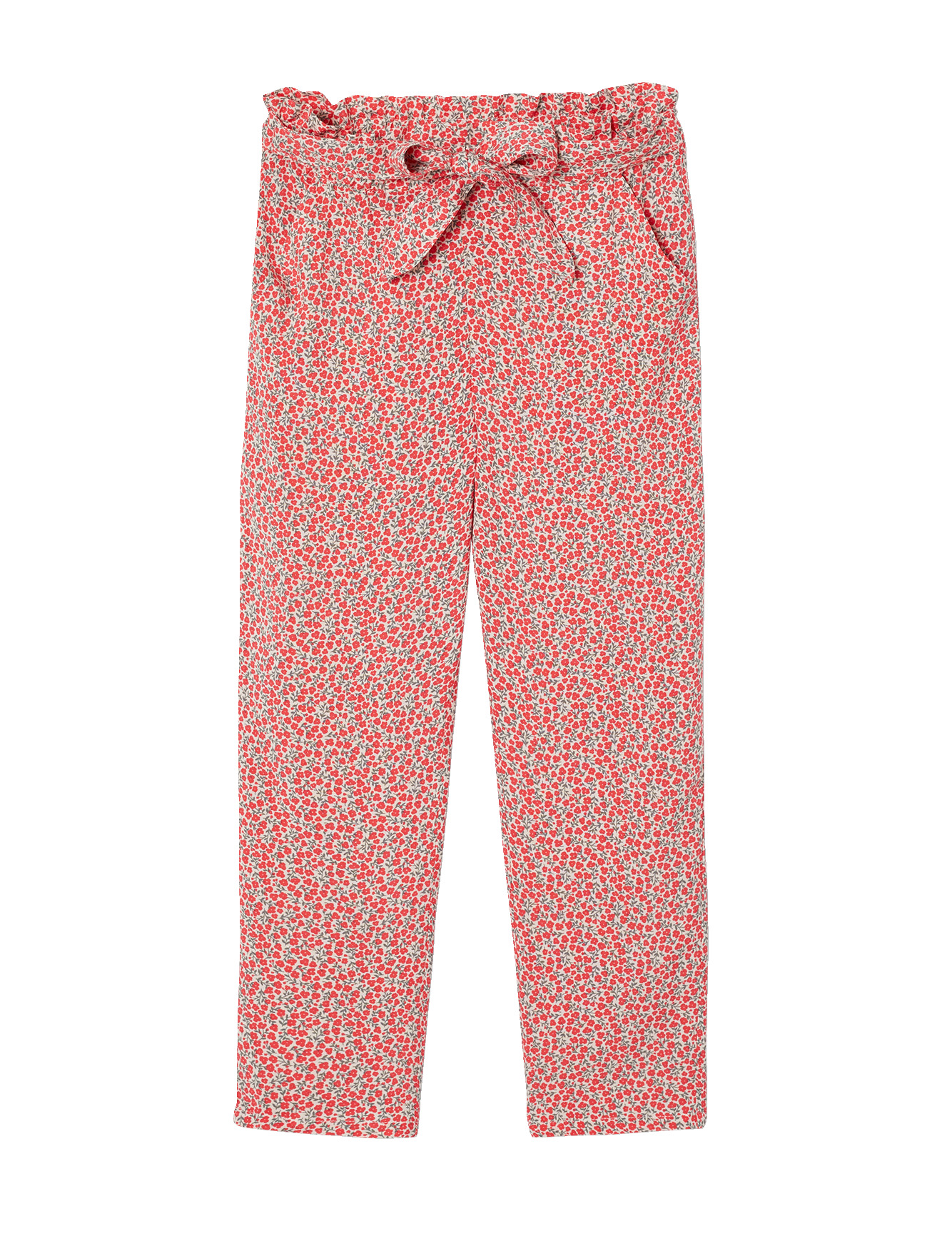 Pantalon fluide imprimé fleurs, VERTBAUDET