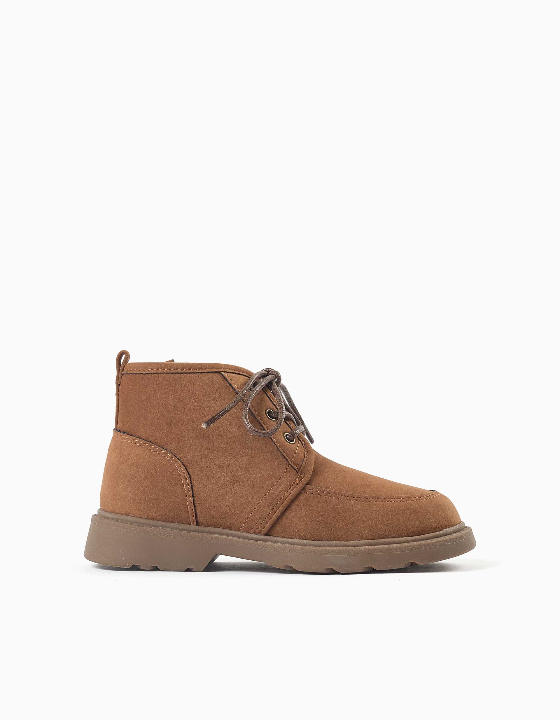 Bottes en suédine avec lacets, ZIPPY