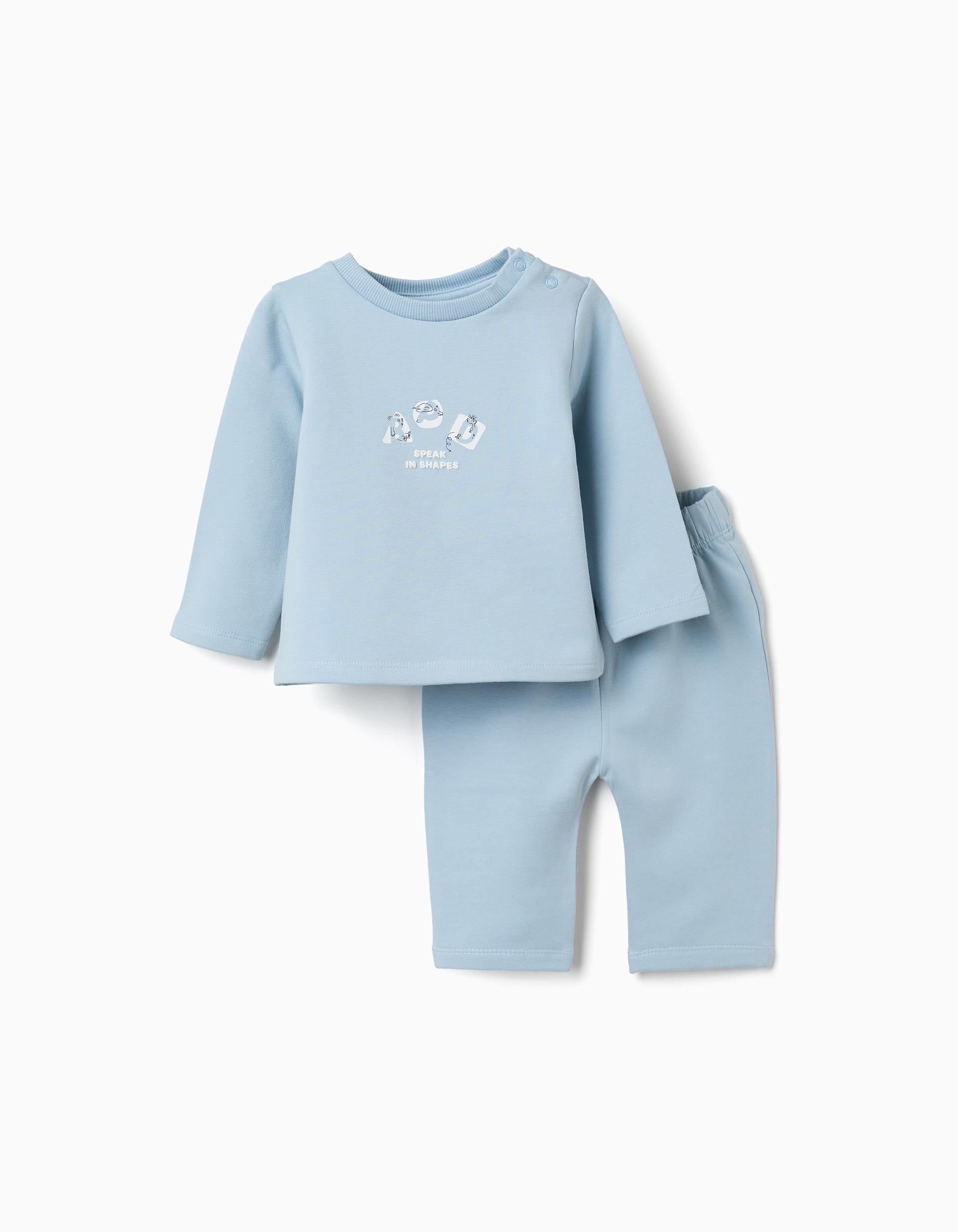 Ensemble de jogging en coton peigné avec imprimé en relief, ZIPPY