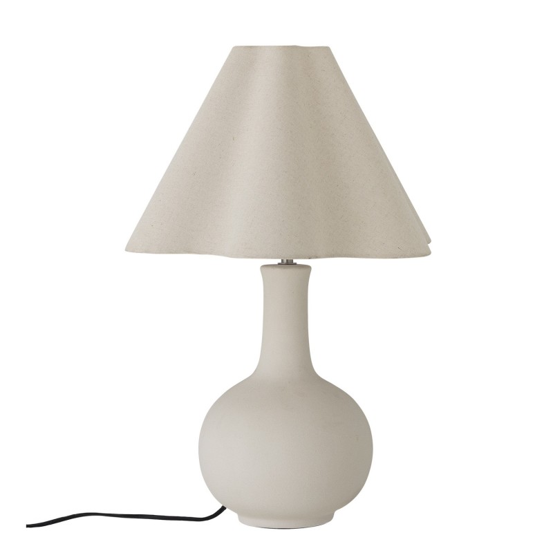 Lampe de table élégante grès lin Heide, BLOOMINGVILLE