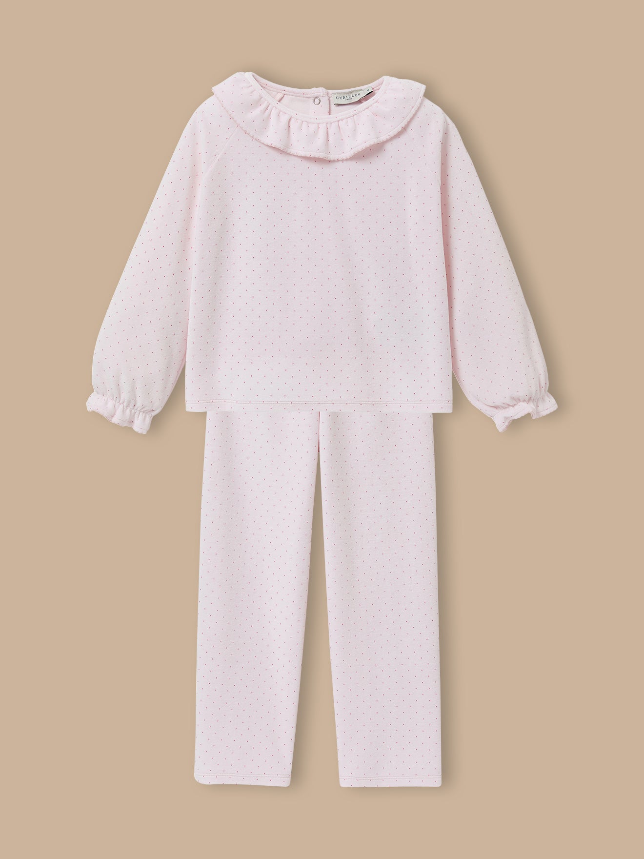 Pyjama velours imprimé pois, CYRILLUS