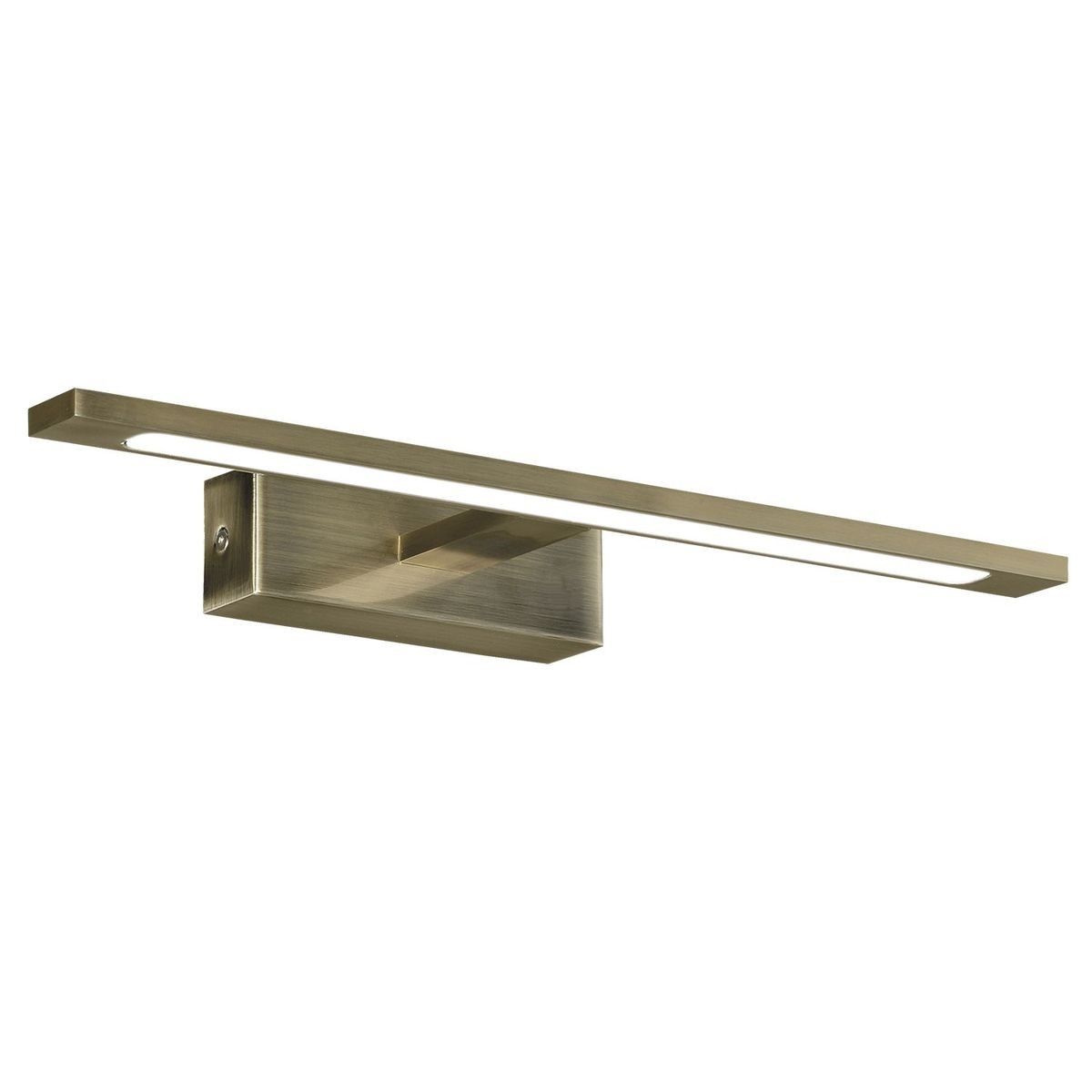 applique salle de bain menorca 1x12w led laiton antique