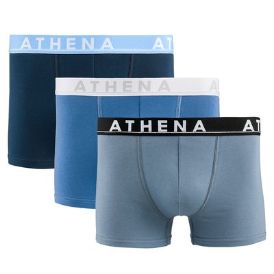 Set van 3 effen boxershorts Easy Color ATHENA
