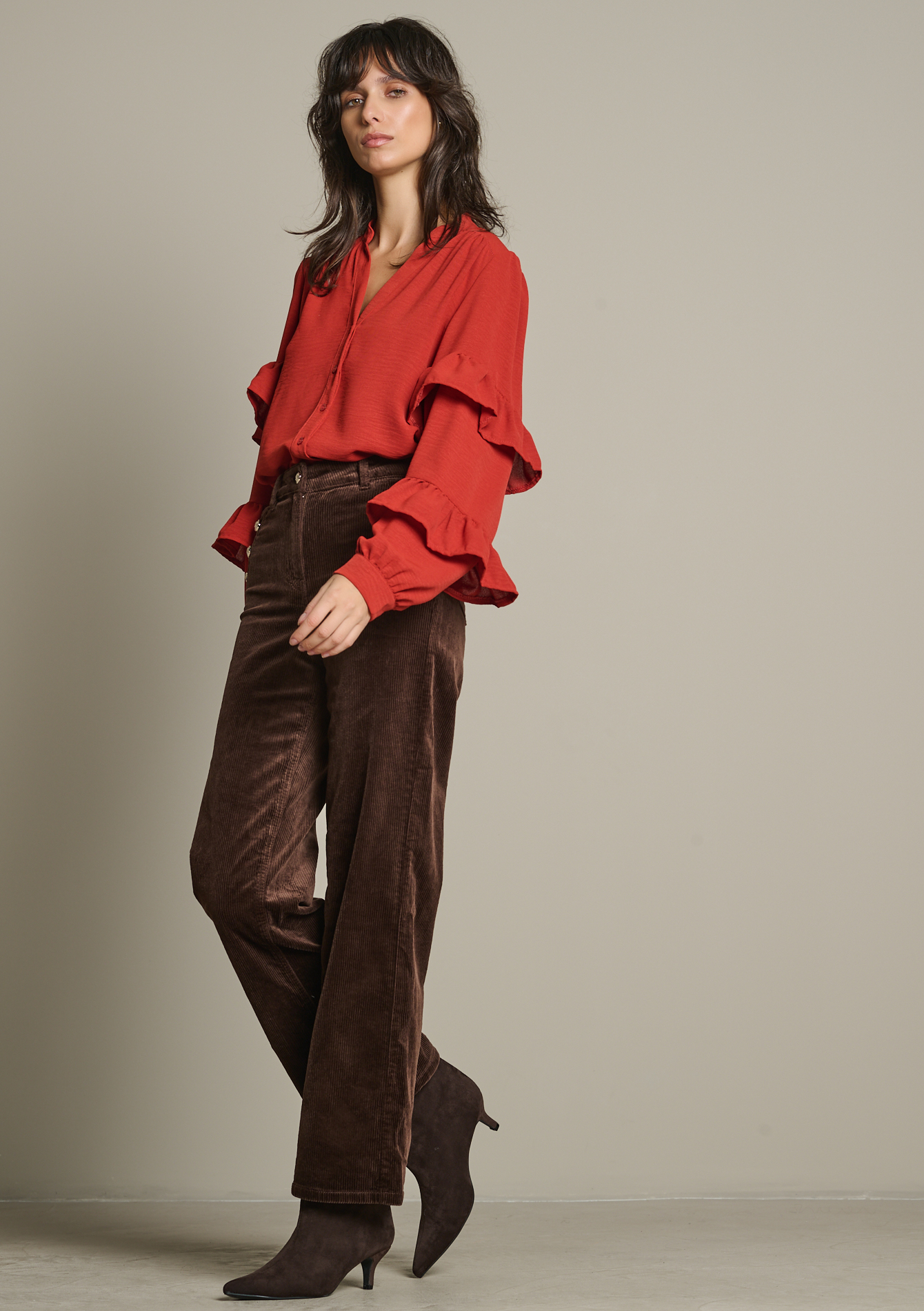 Blouse à volants, LOLALIZA