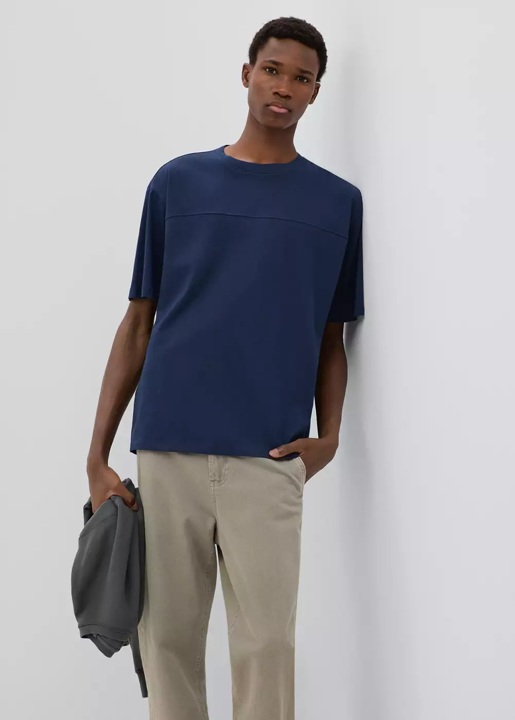 T-shirt coton détail coutures, MANGO TEEN