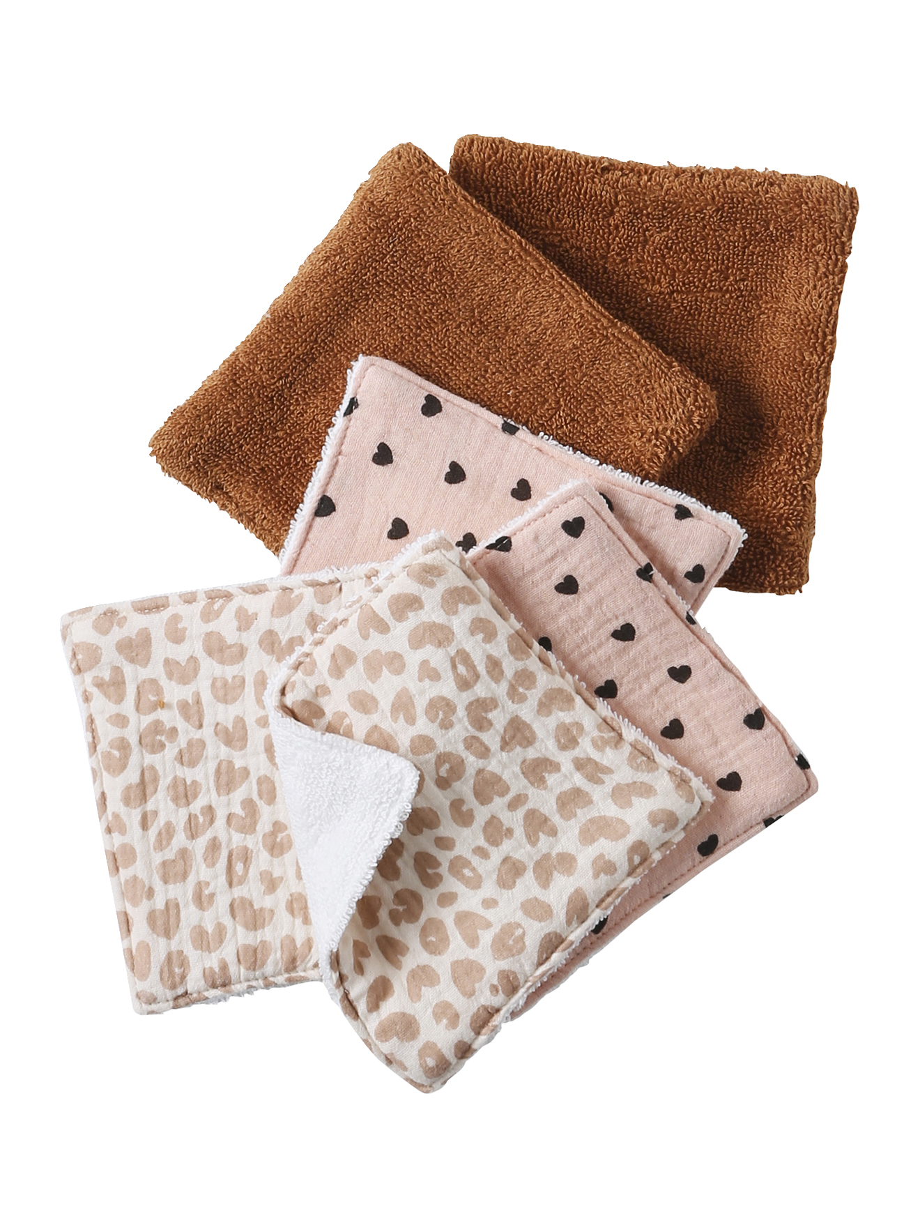 Lot 6 lingettes lavables, VERTBAUDET