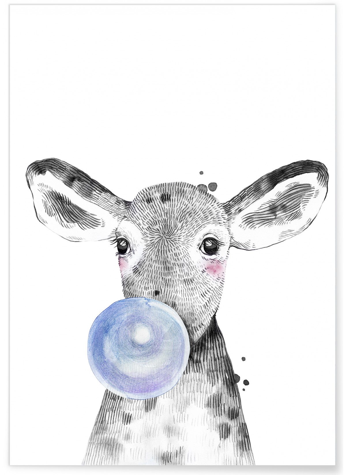Affiche Bulle de Veau Bleue, L'AFFICHERIE