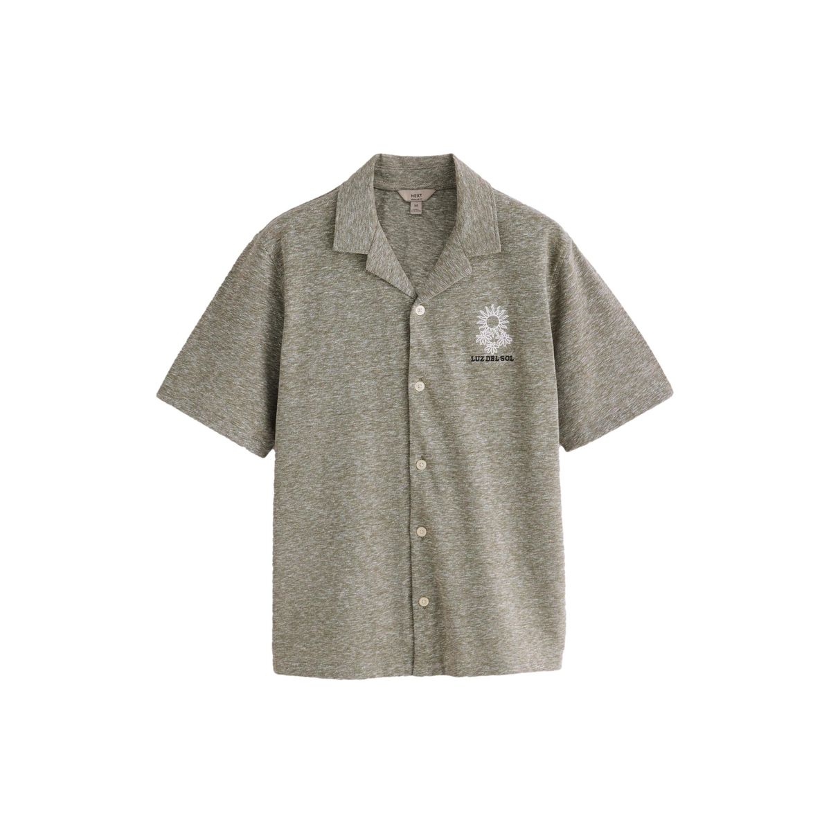 Chemise en jersey de coton et lin mélangés, NEXT