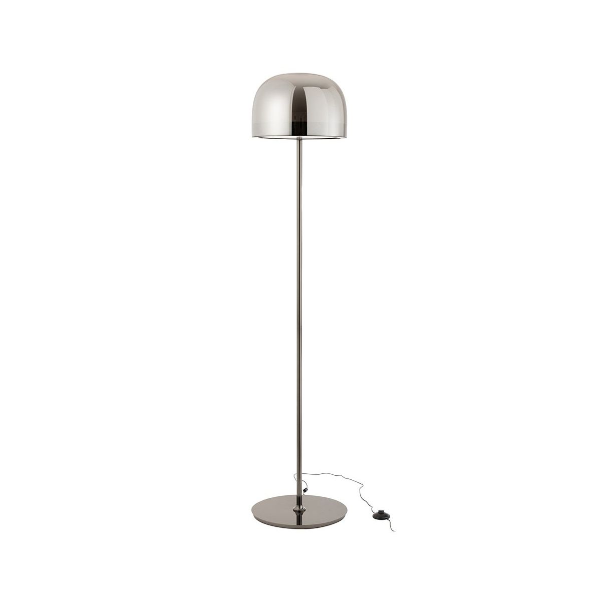 lampadaire minimaliste en verre et metal tuimo