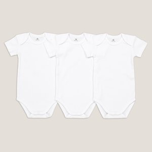 Pack of 3 Bodysuits in Organic Cotton, Birth-3 Years LA REDOUTE COLLECTIONS image